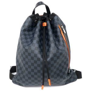 Louis Vuitton Gym Backpack Rucksack Damier Cobalt Blue Black